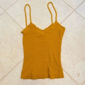 Urban Outfitters Mustard Form Fitting Tank Top